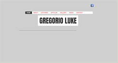 Desktop Screenshot of gregorioluke.com
